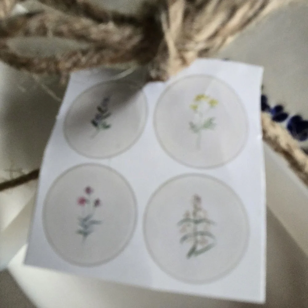 Dash of‎ That Floral Salad Dessert Plates Floral 7 inch Hand Painted Brunch Set